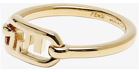 fendi ring goud|Fendi O'Lock Ring .